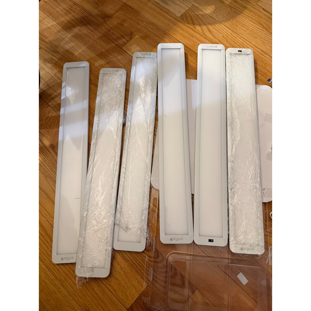 Artika LED Under Cabinet Light Panels White Set of 6 Thin Kitchen Closet No Box